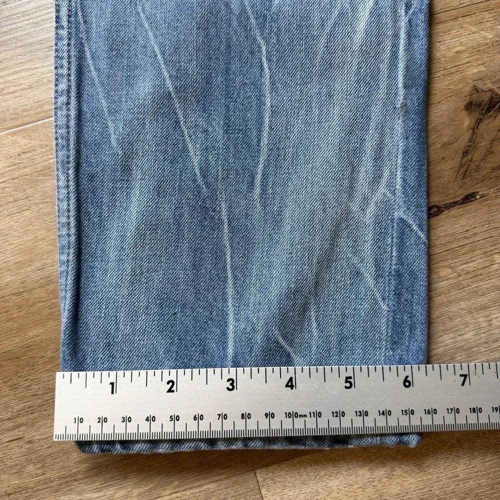 Diesel Krayver Jeans Men 29x26 Blue Slim Carrot Stretch Destroyed Denim (Hemmed)